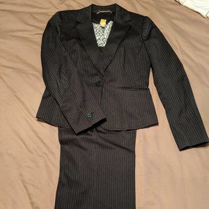 Black Pinstripe Suit